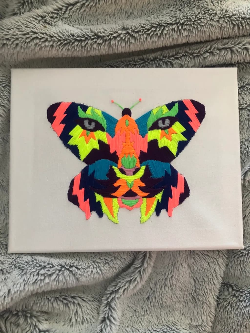Colorful Butterfly Embroidery
