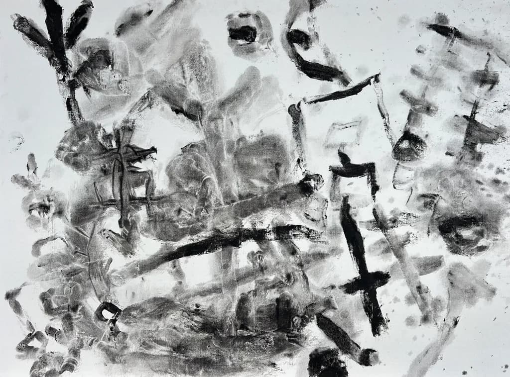 Abstract Monochrome Landscape