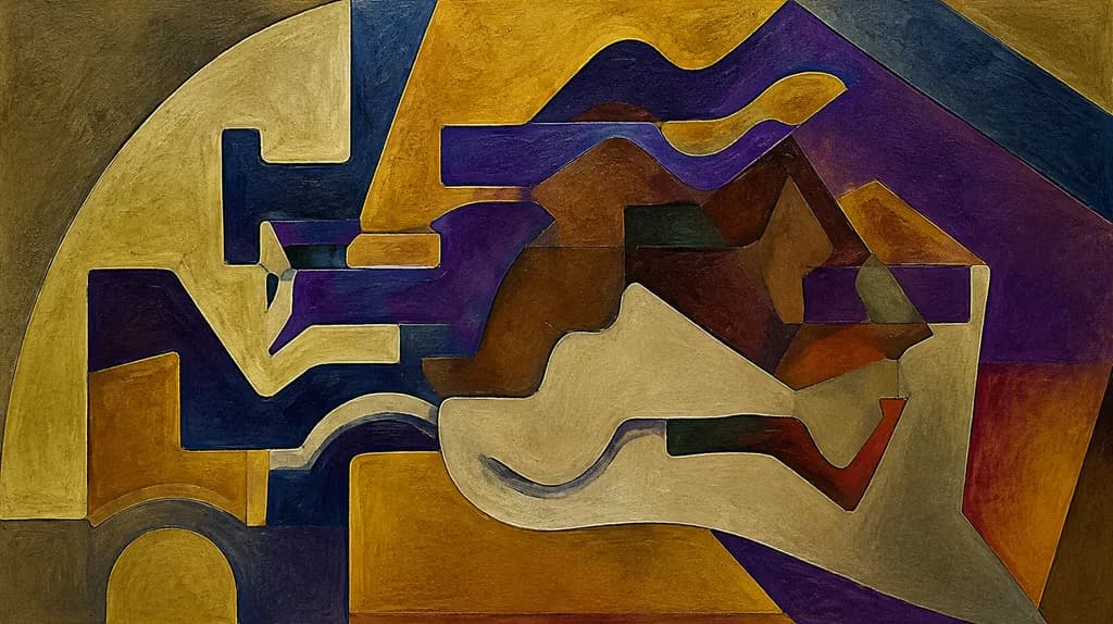 Abstract Forms in Earth Tones