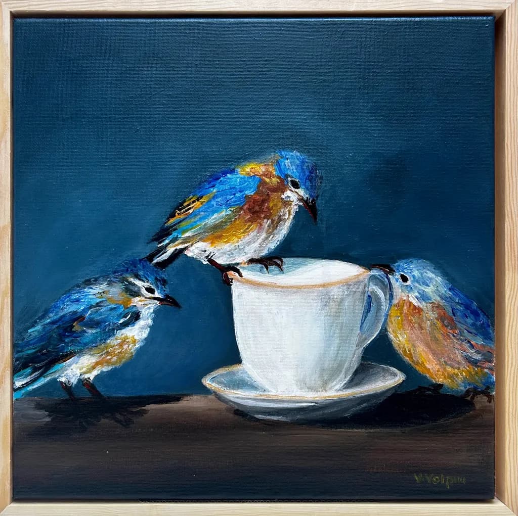 Bluebirds and Teacup