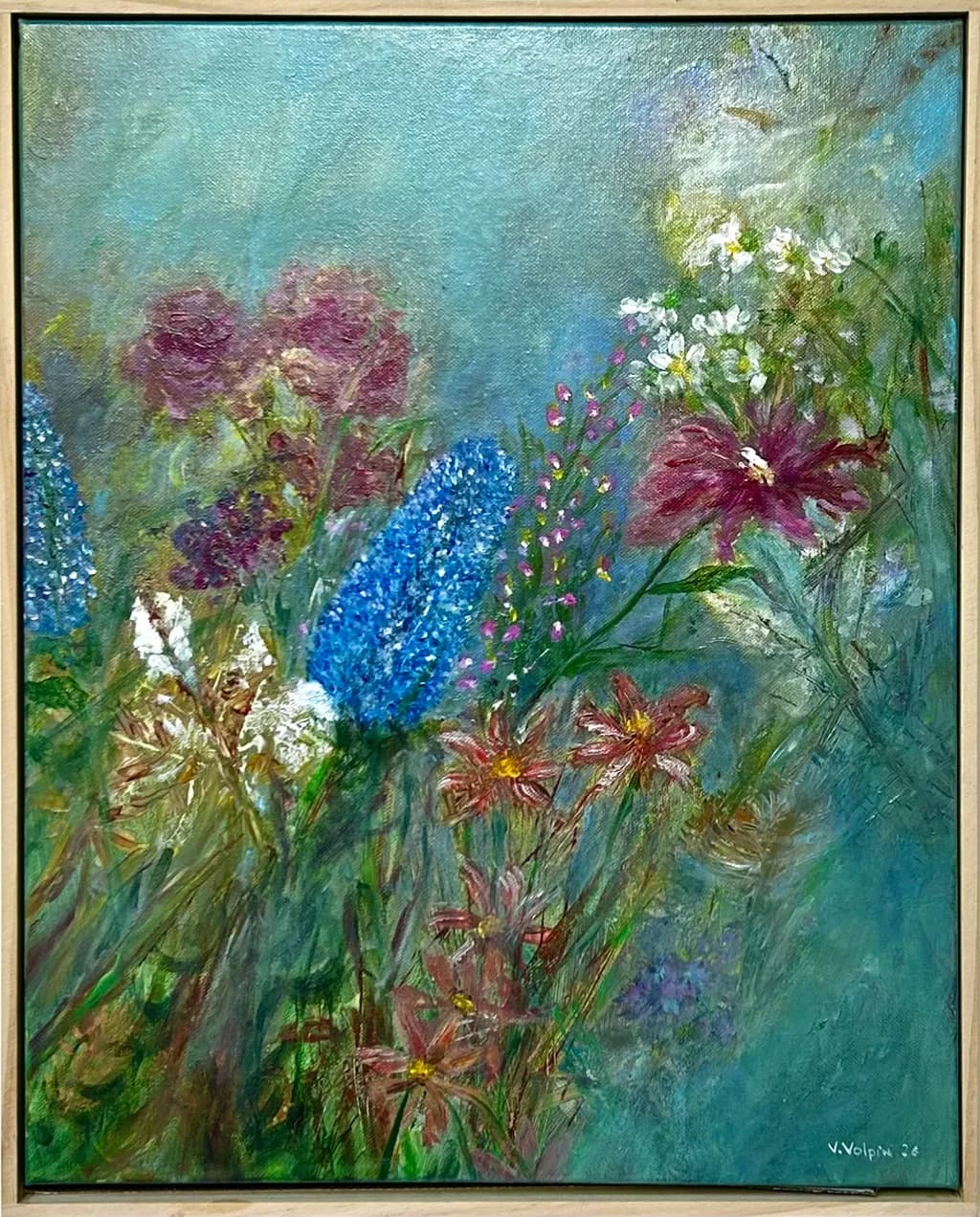 Misty Garden Blooms