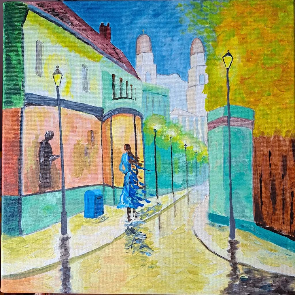 Blue Evening Stroll