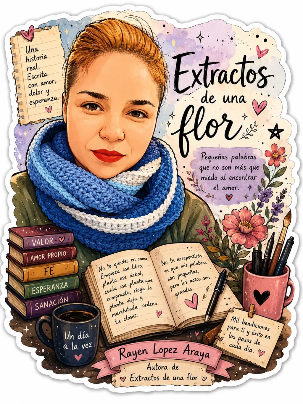 Extractos de una flor