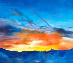 Sky Trails Sunset