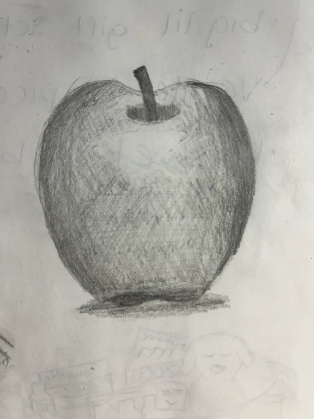 Monochrome Apple Sketch