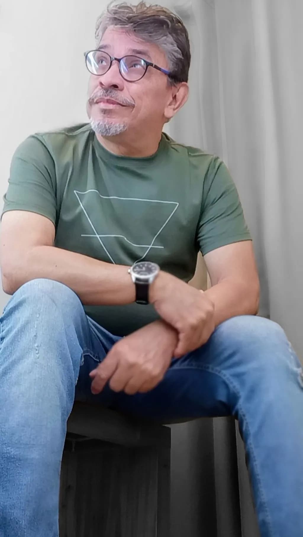 Geometric Green Tee