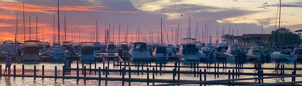 Sunset Marina Reflections
