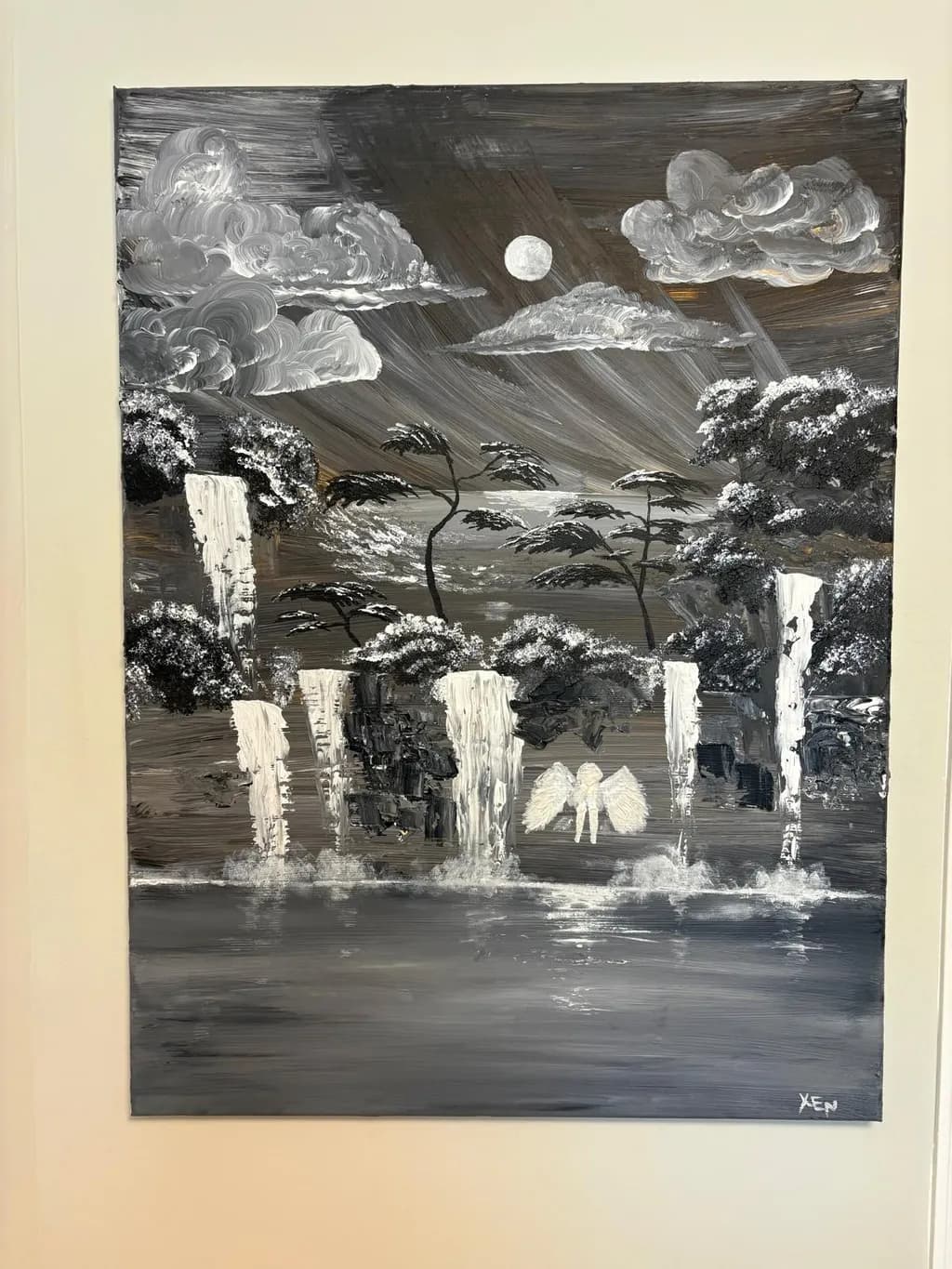 Moonlit Cascades