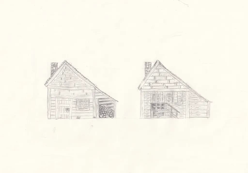 Rustic Cabins Sketch