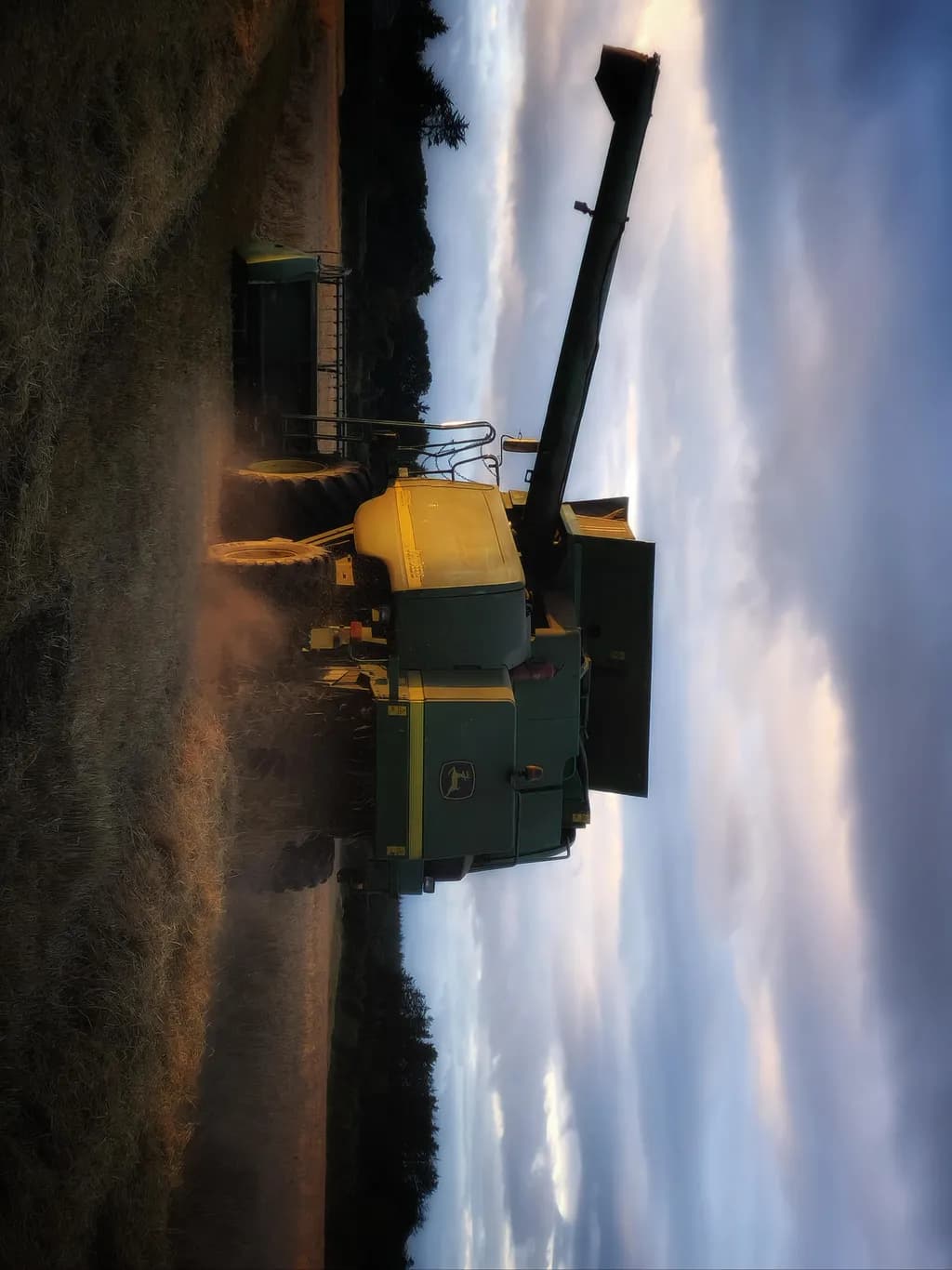 Harvest Machine at Dusk