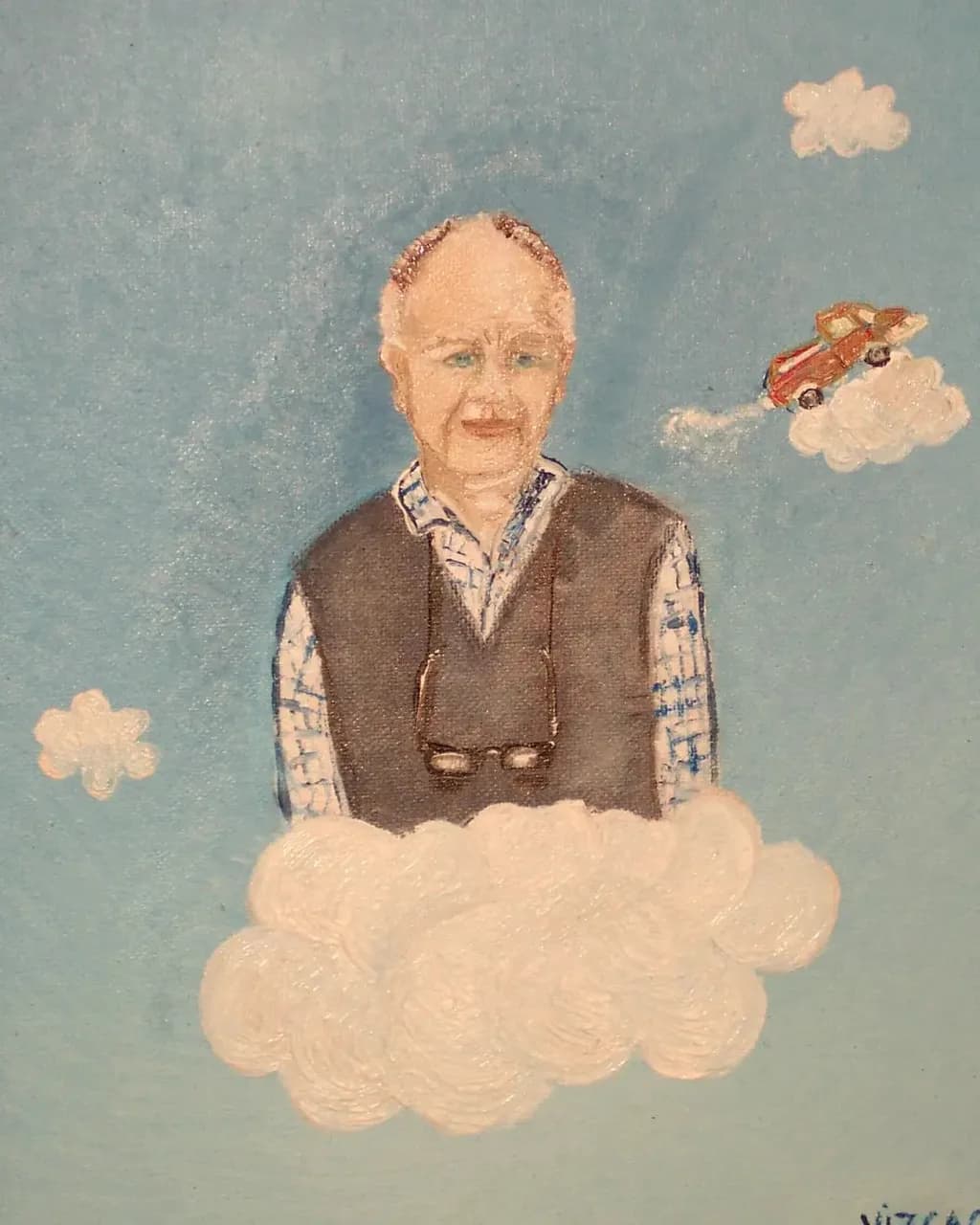 Cloud Man with Car