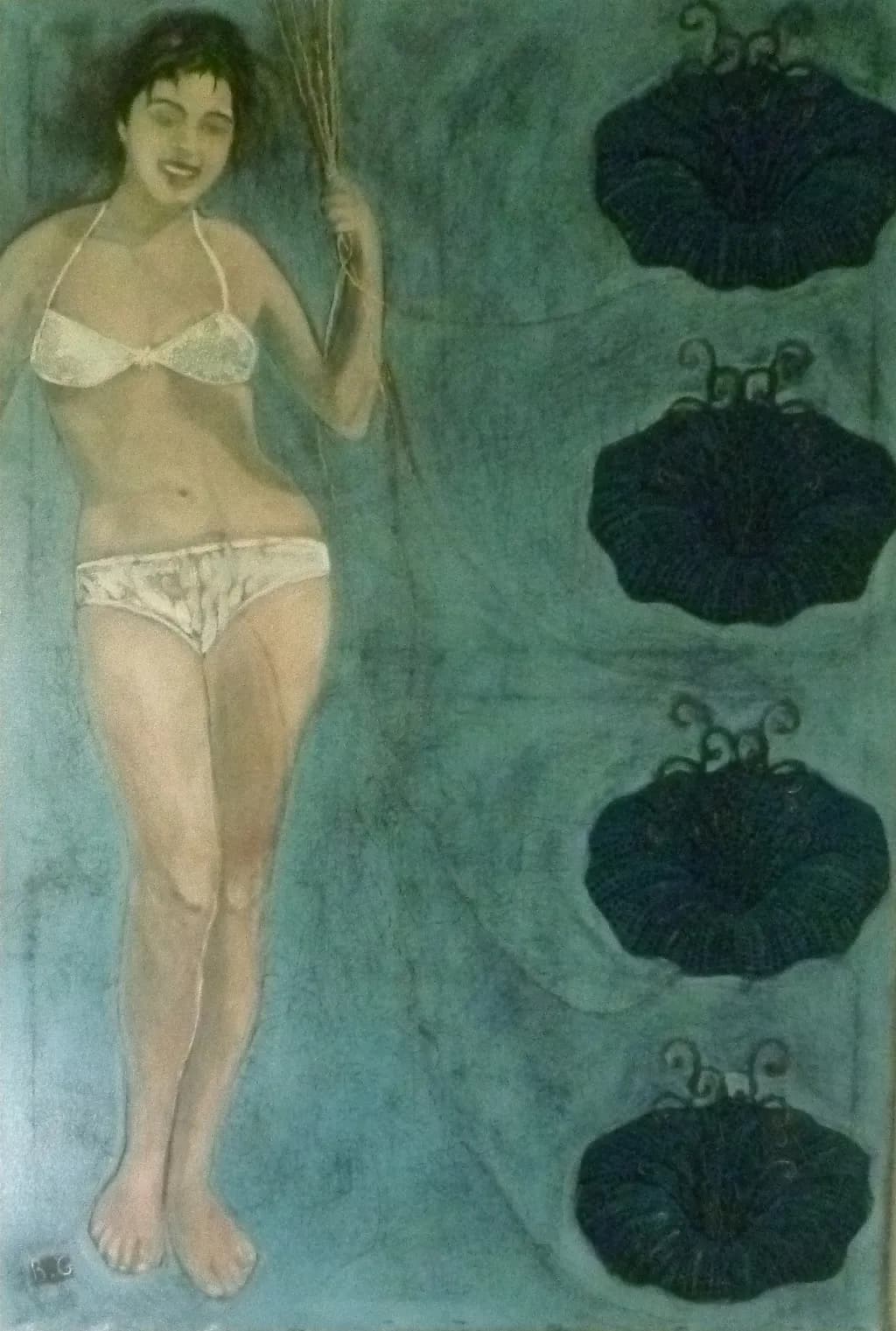 Woman and Flowers