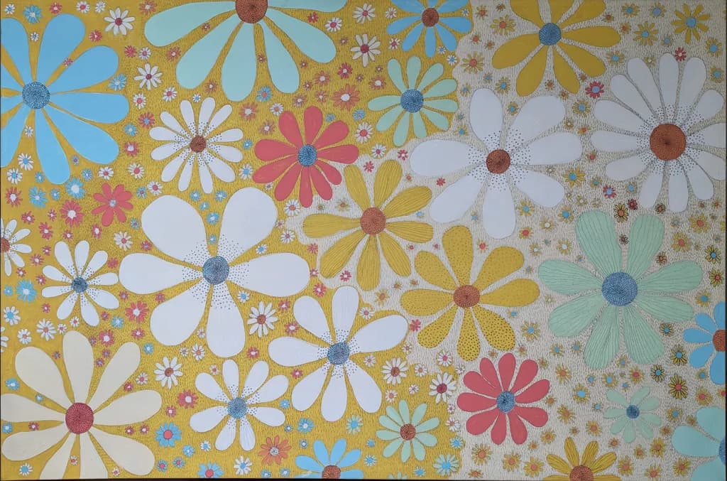Colorful Daisy Pattern