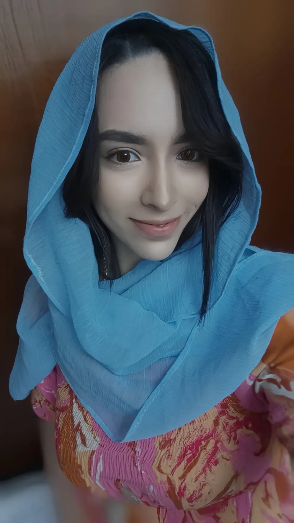 Blue Scarf Portrait