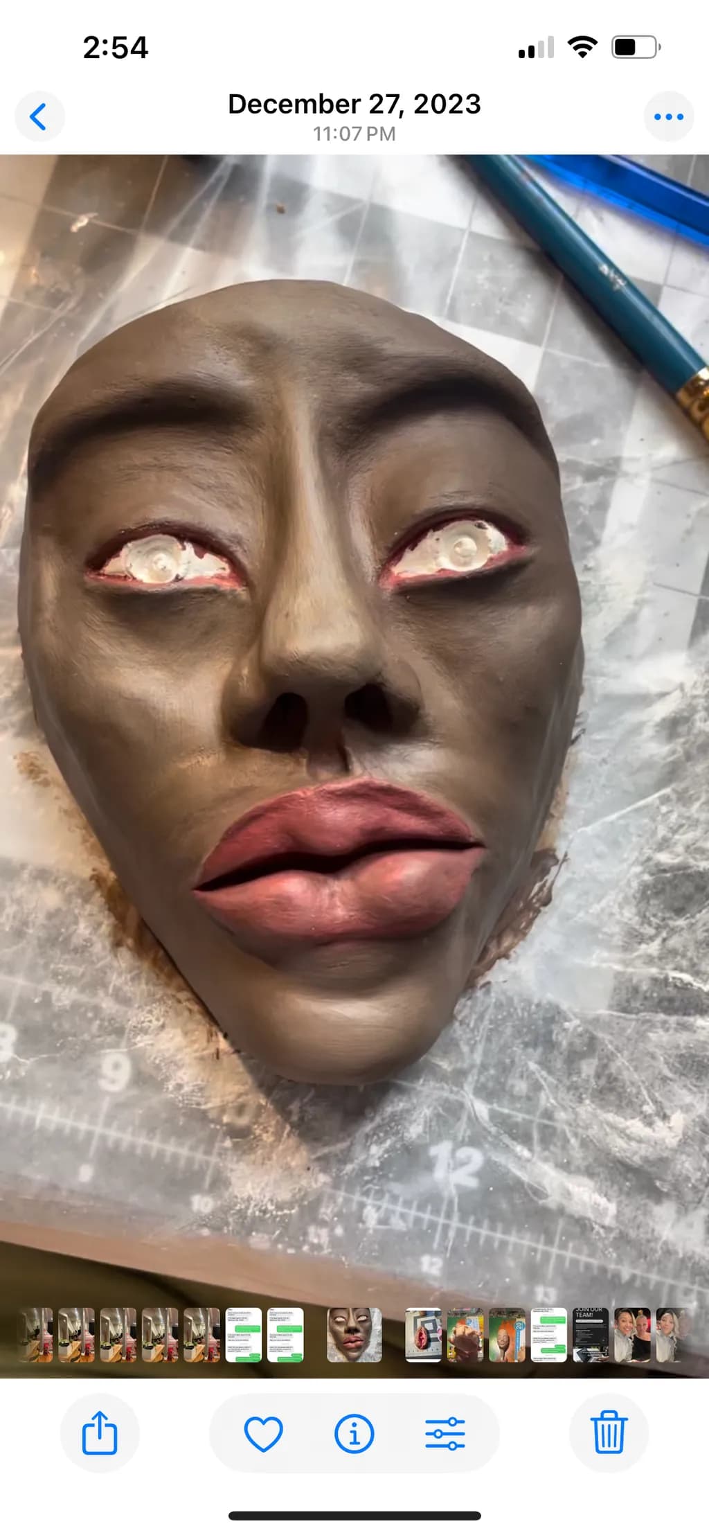Expressive Clay Mask