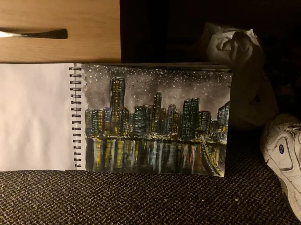 City Lights Reflection