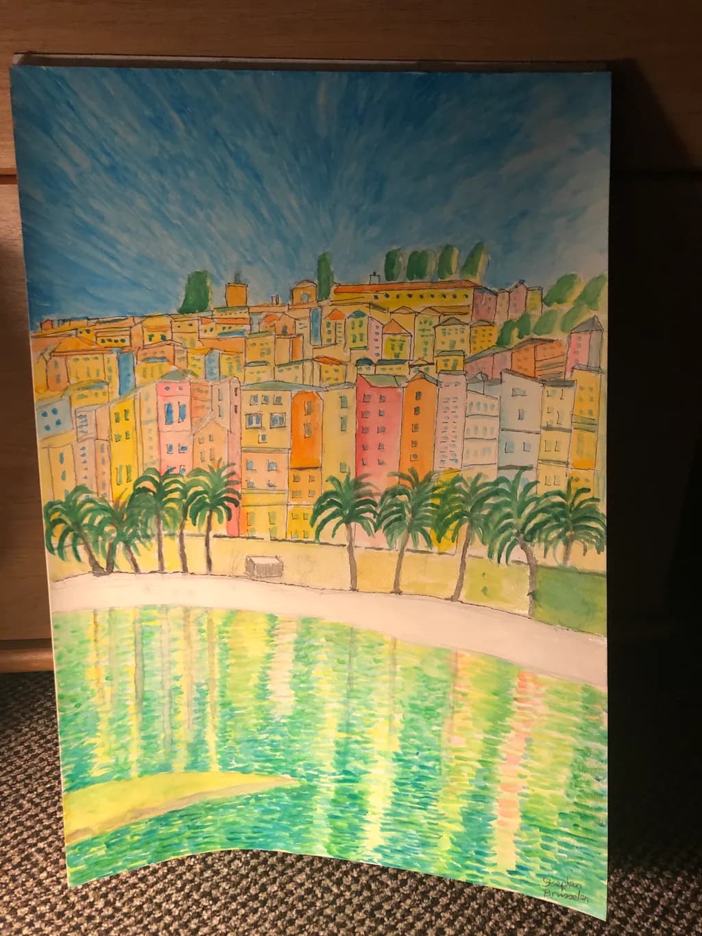 Colorful City Reflections