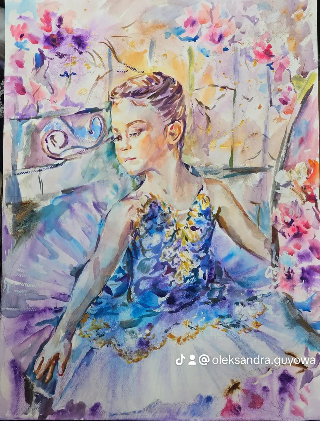Floral Ballerina Portrait