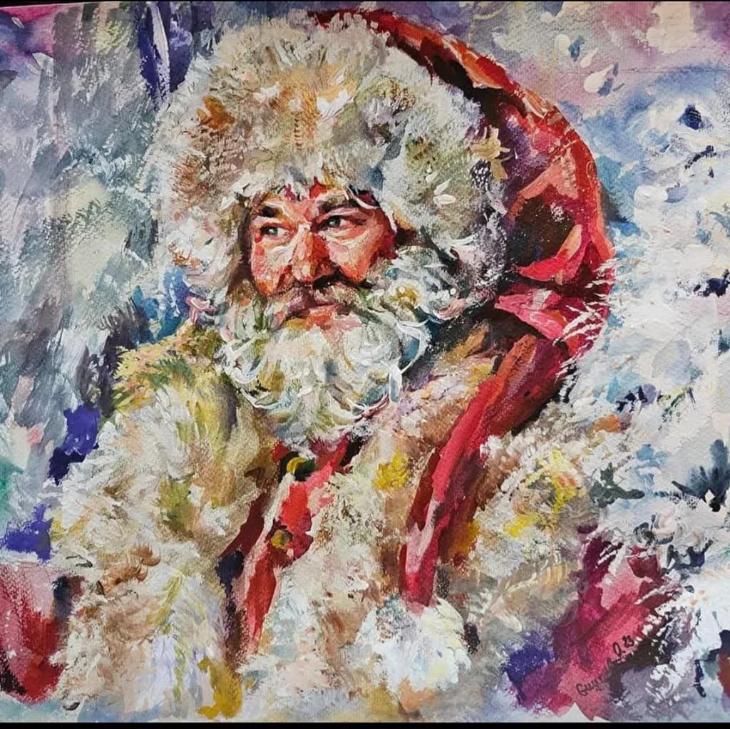 Santa in Snowstorm