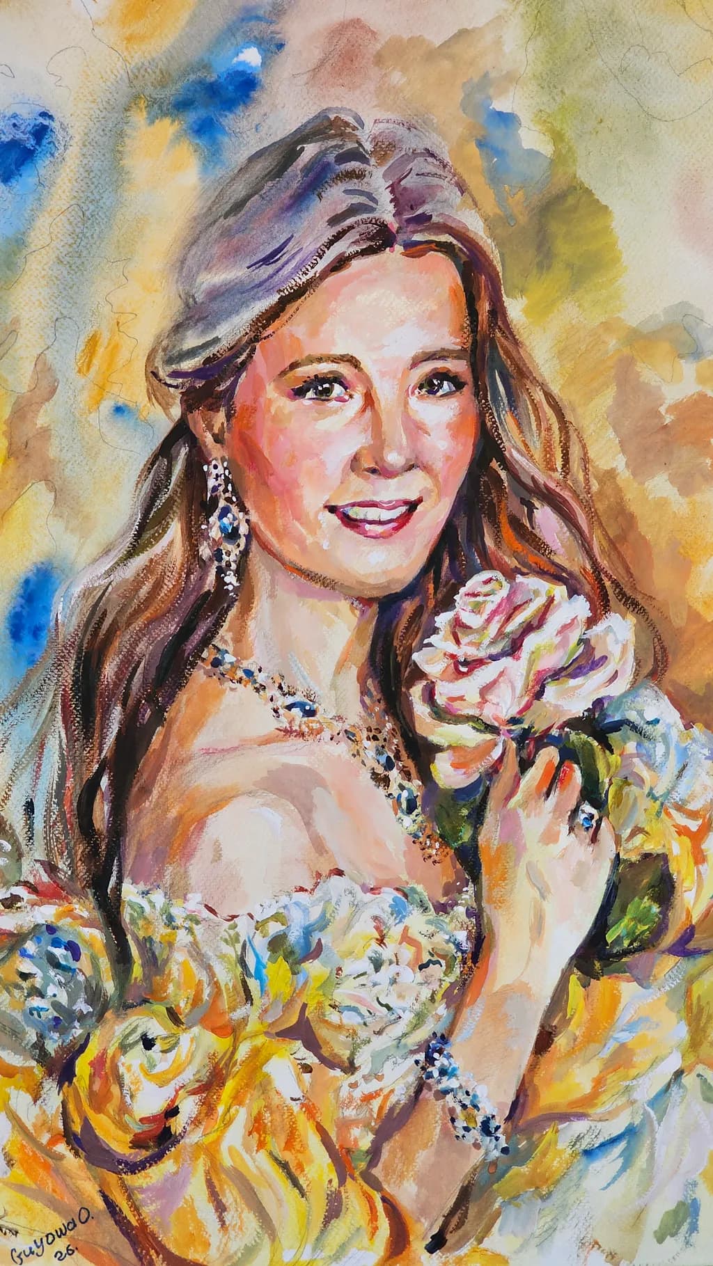 Golden Rose Portrait