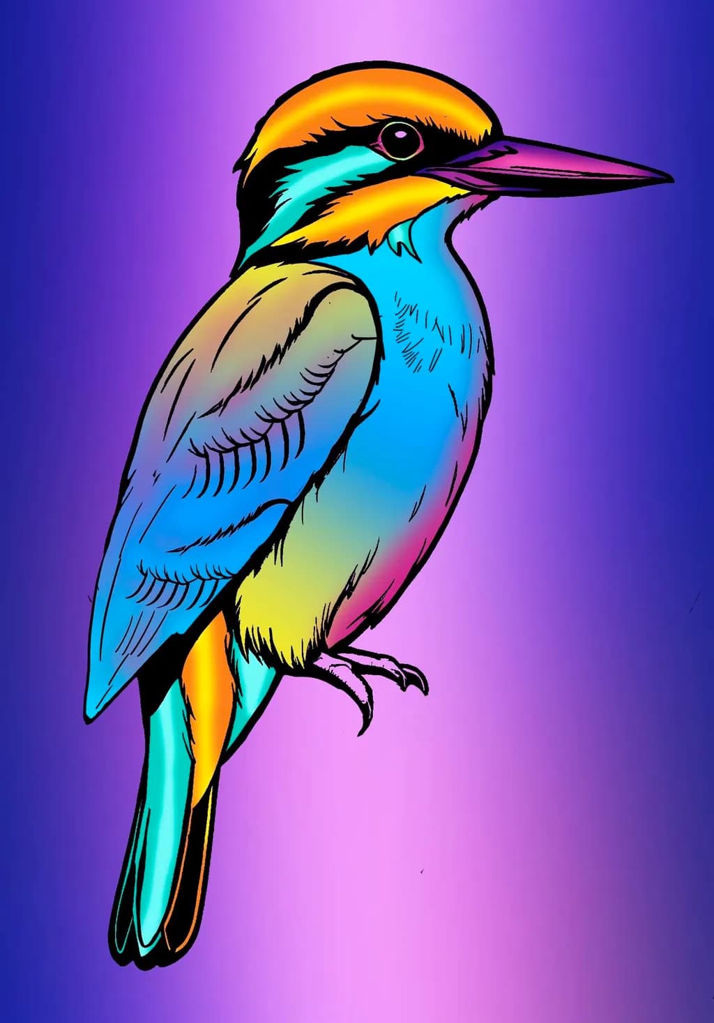 Colorful Bird Illustration