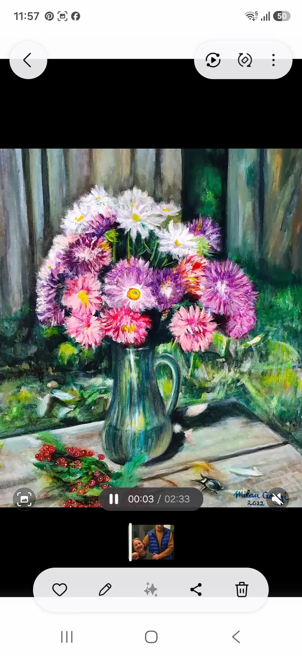 Gallery Flowers in Vase