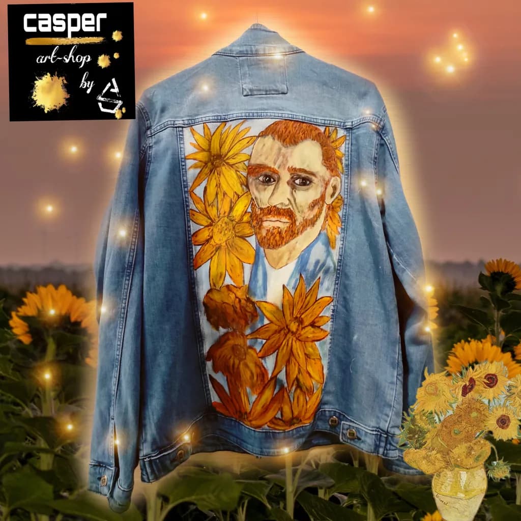 Sunflower Portrait Denim
