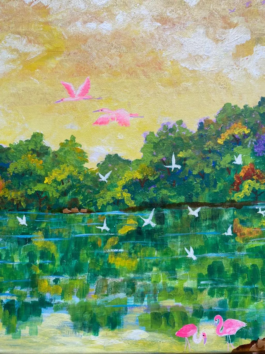 Flamingo Reflections