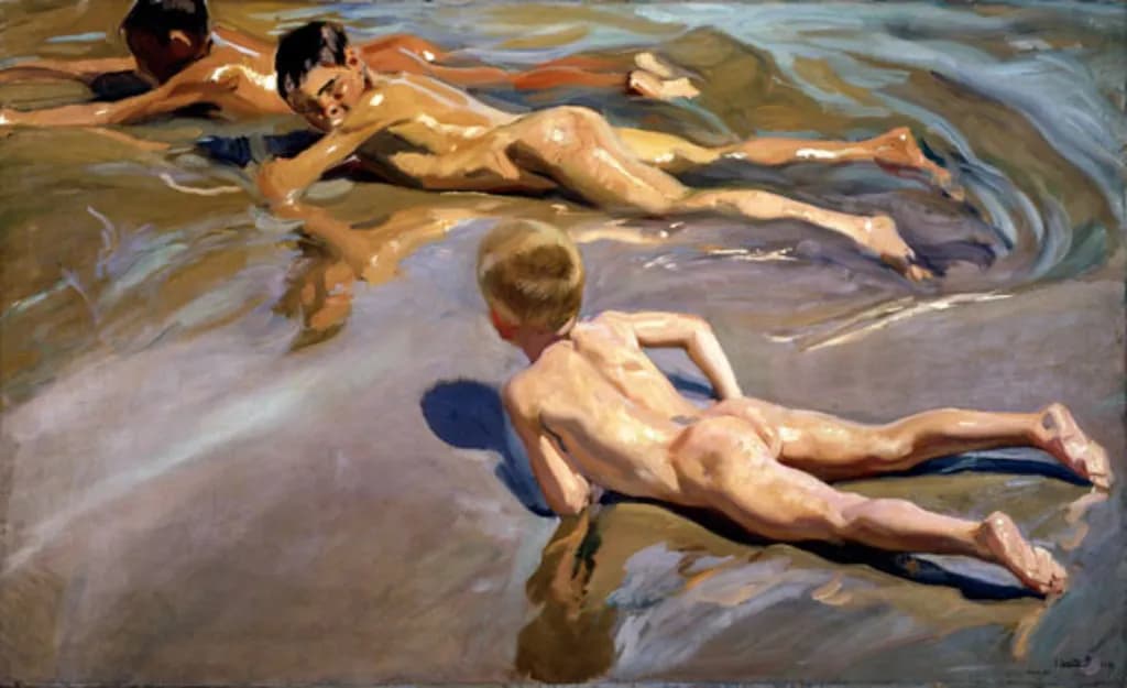 Naked Boys on the Beach
