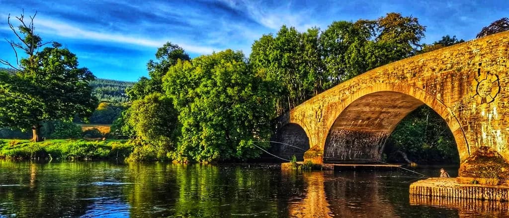 Tranquil Bridge Reflection