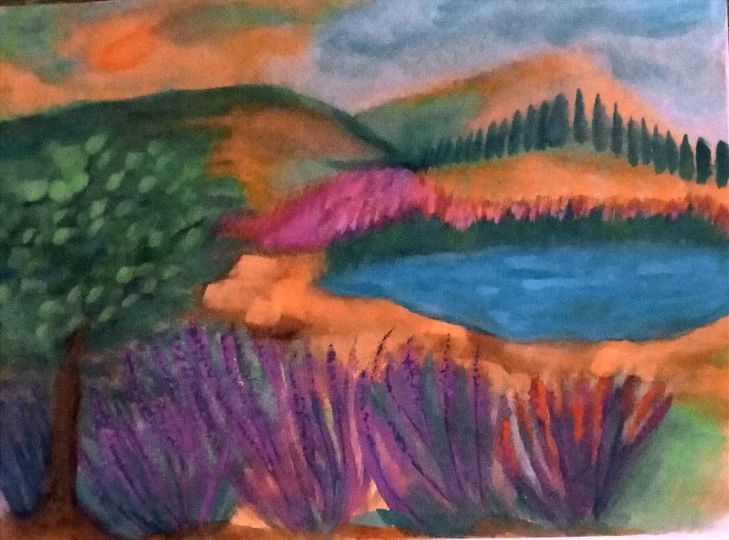 Lavender Lake View