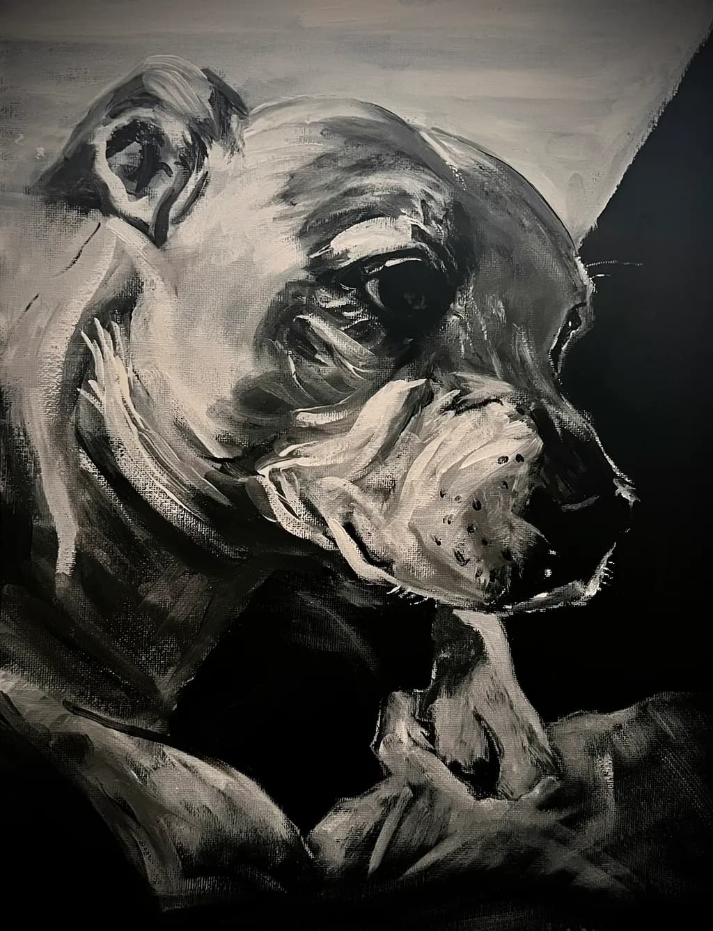 Monochrome Canine Portrait