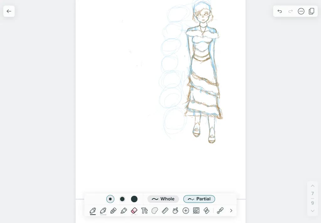 Elegant Character Sketch