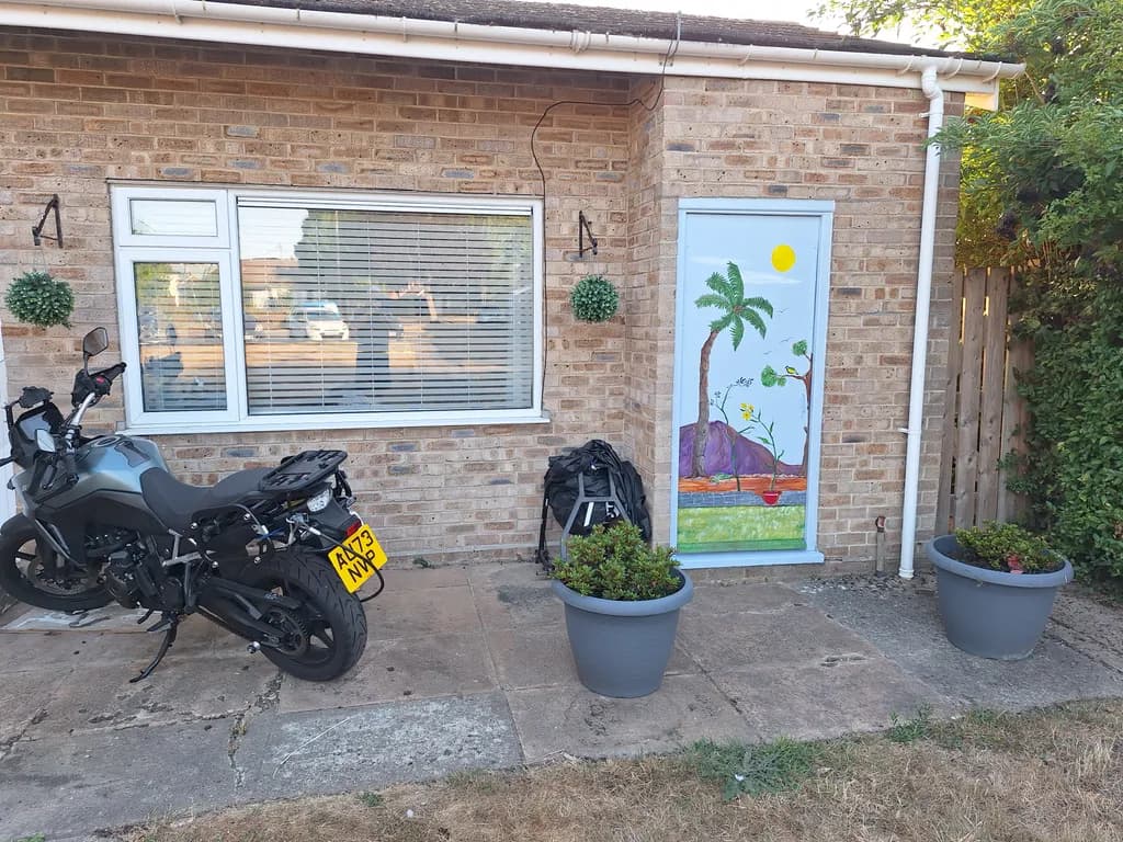 Tropical Door Mural