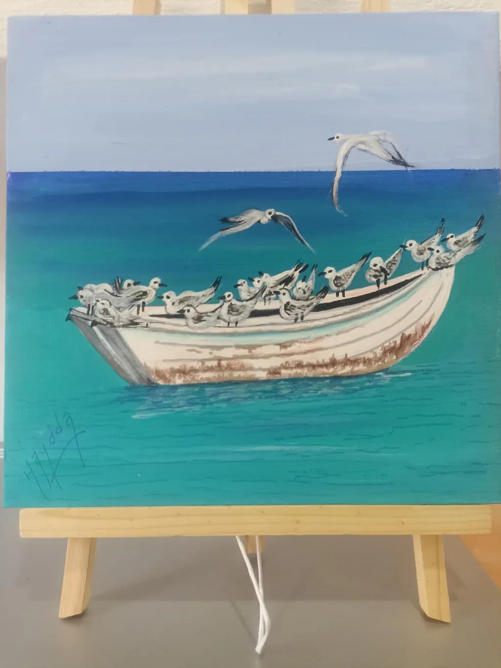 Seagulls at Sea