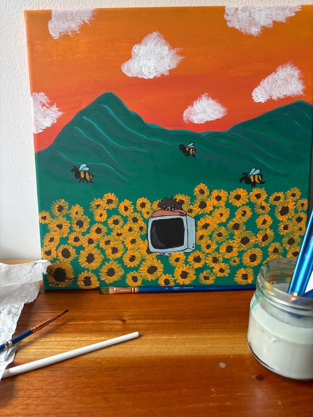 Vintage Vibes in Sunflowers