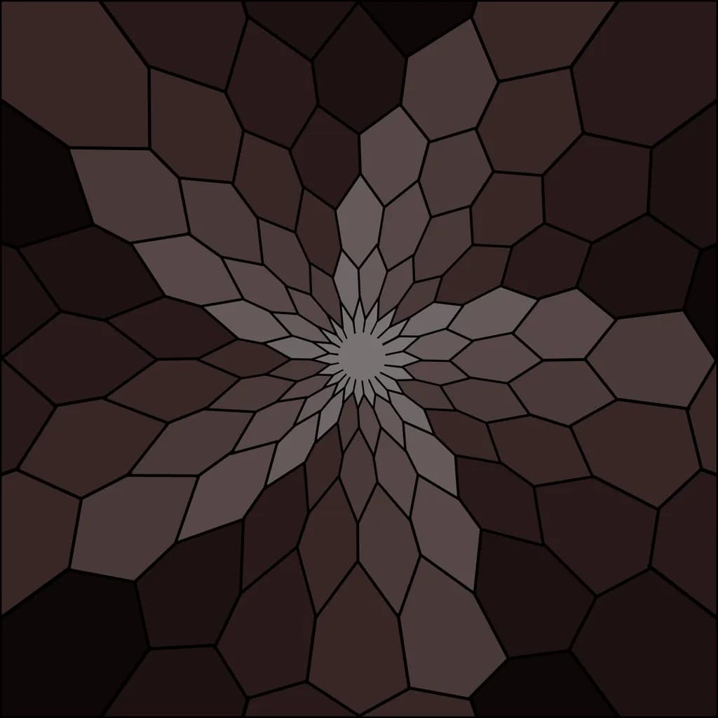 Geometric Spiral-a hypnotic cycle from order to golden chaos