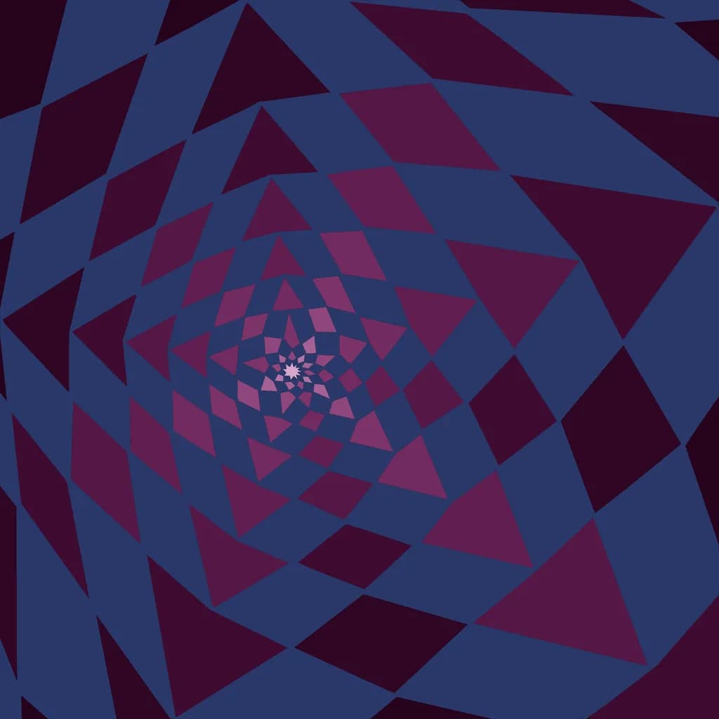Spiral Geometry-an endless vortex of optical depth and movement.