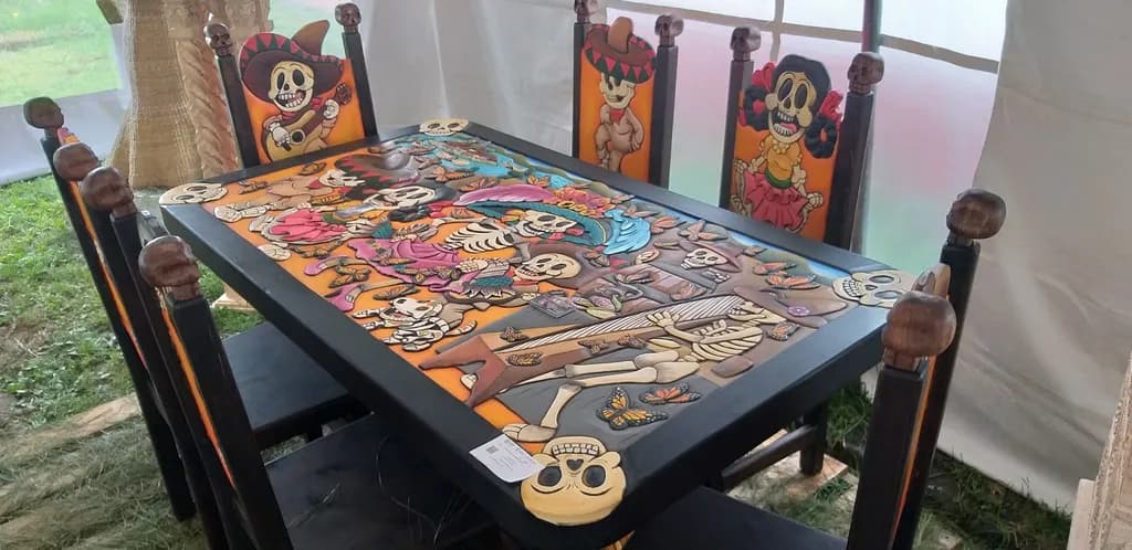 Festive Skeleton Table