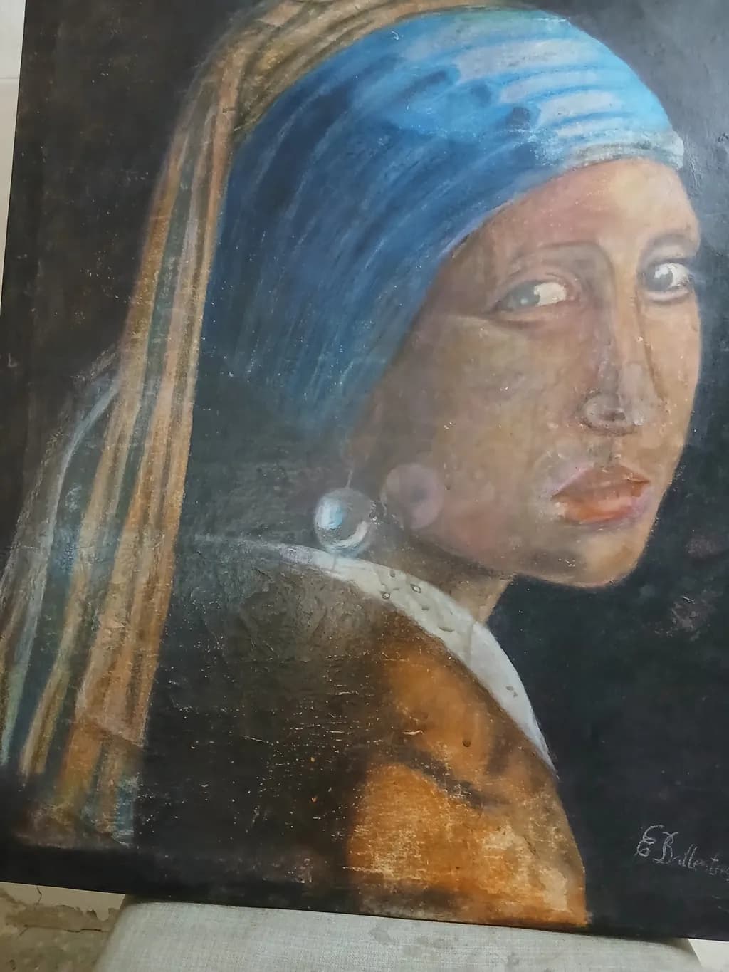 Blue Headscarf Portrait