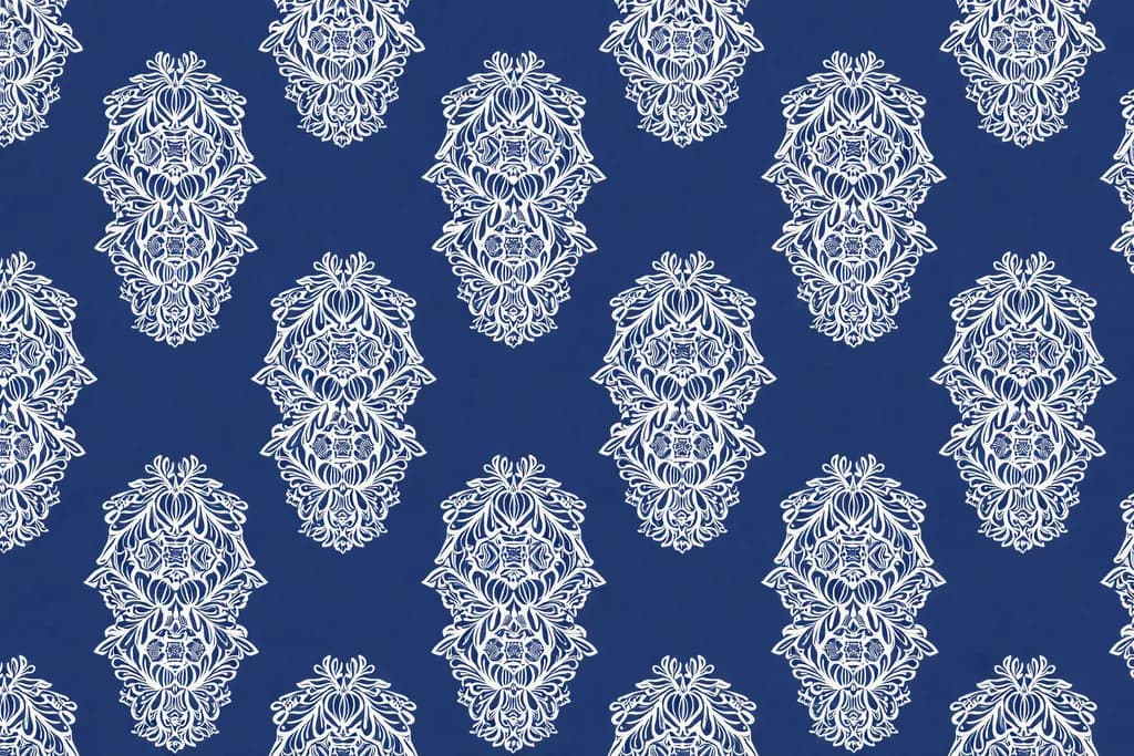 Ornate Blue Pattern