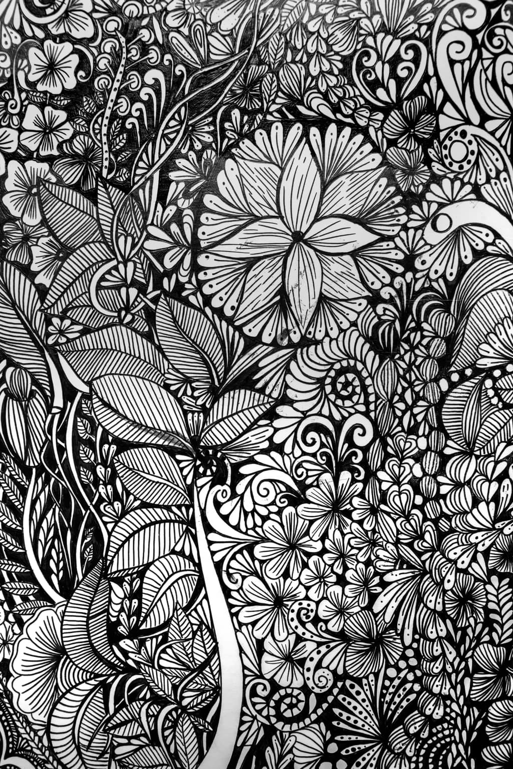 Intricate Floral Abstraction