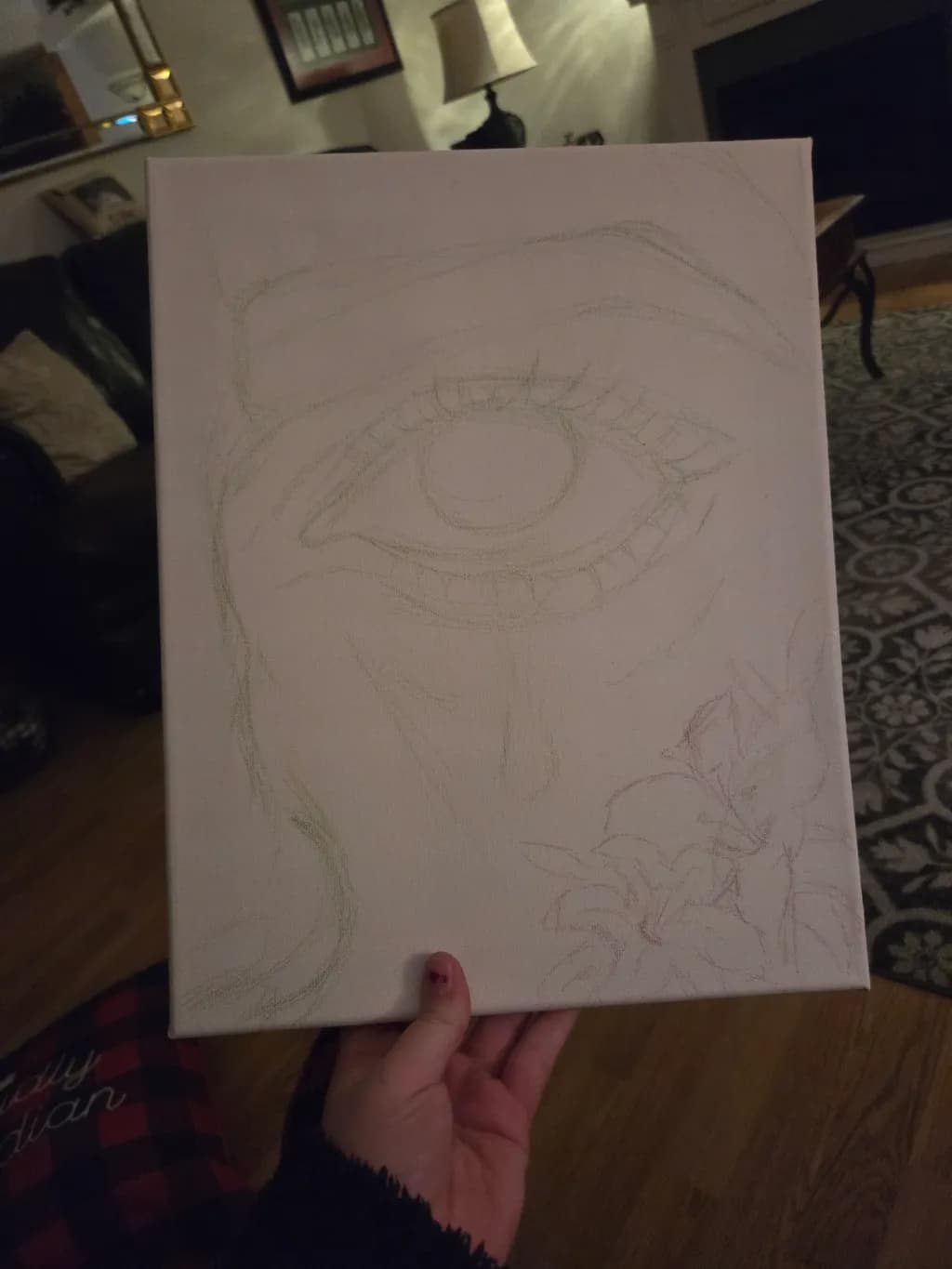 Eye and Lilies Sketch