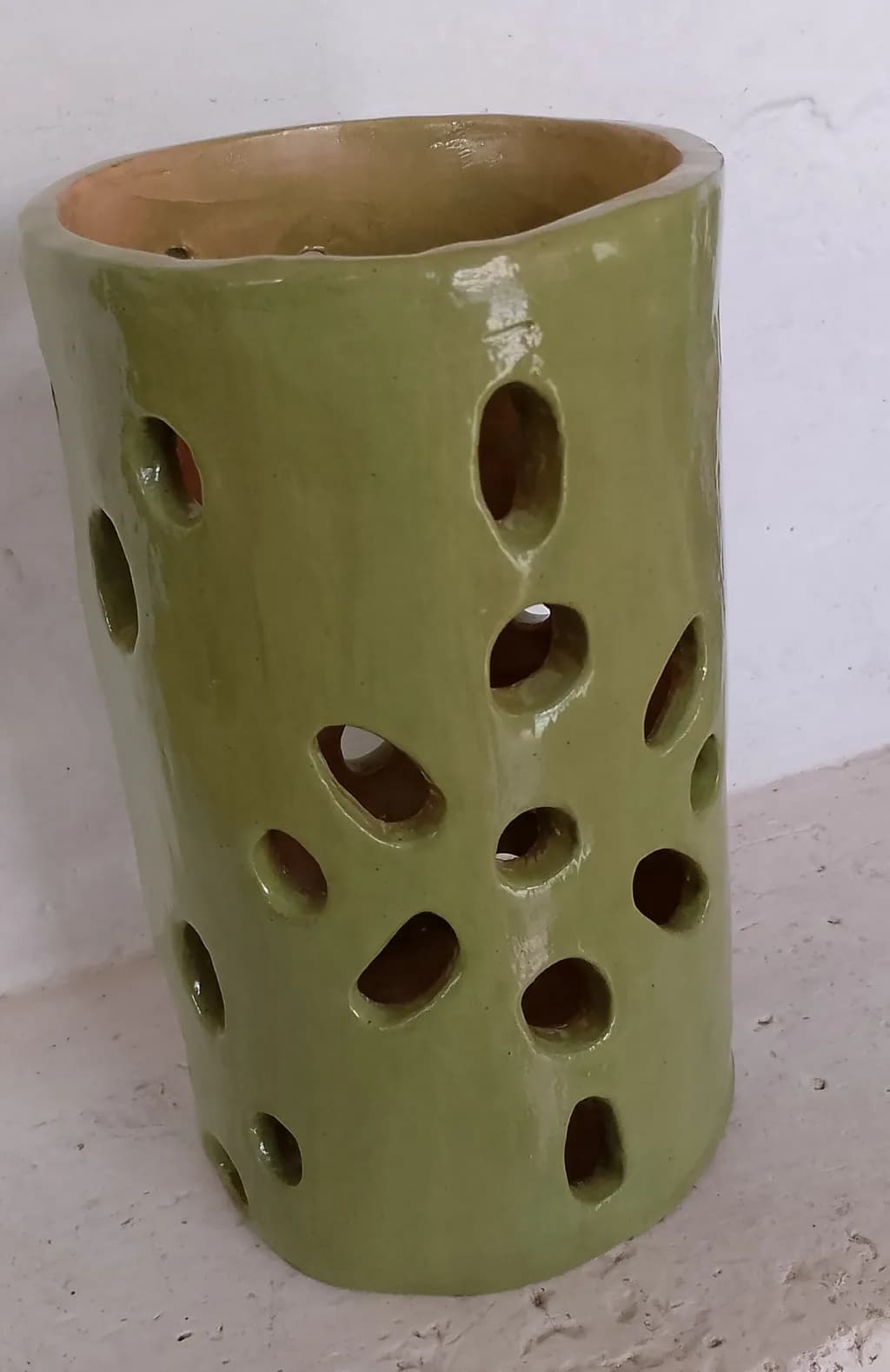 Perforated Green Elegance