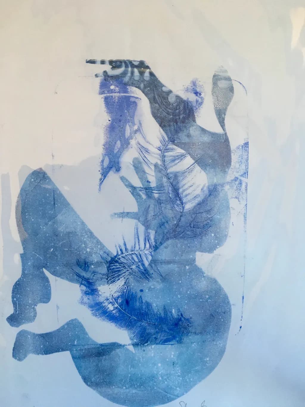 Blue Leaf Impression
