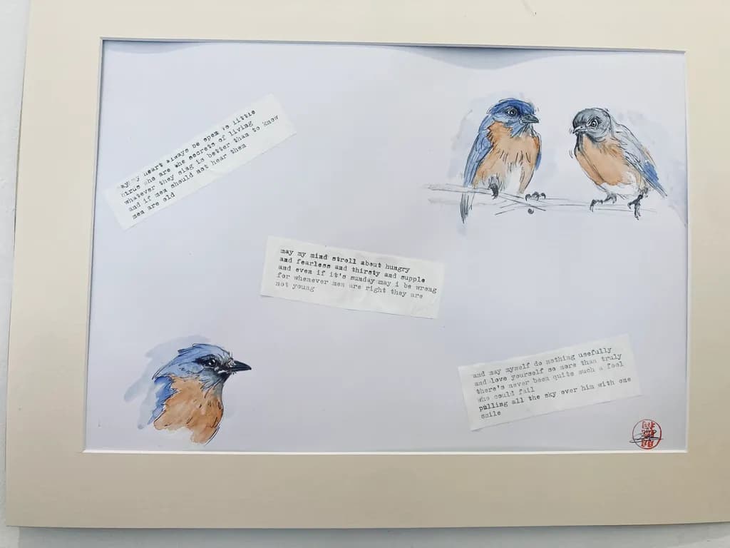 Bluebird Reflections
