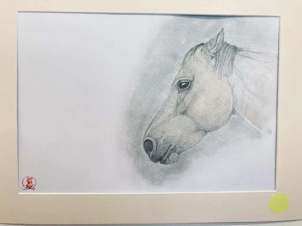 Monochrome Horse Portrait