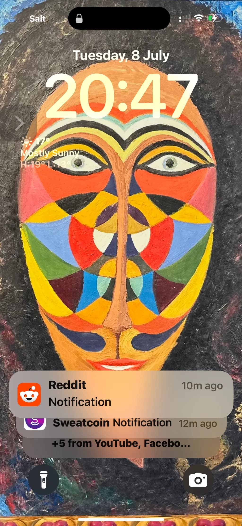 Colorful Face Notification