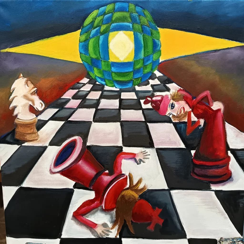 Surreal Chess Encounter