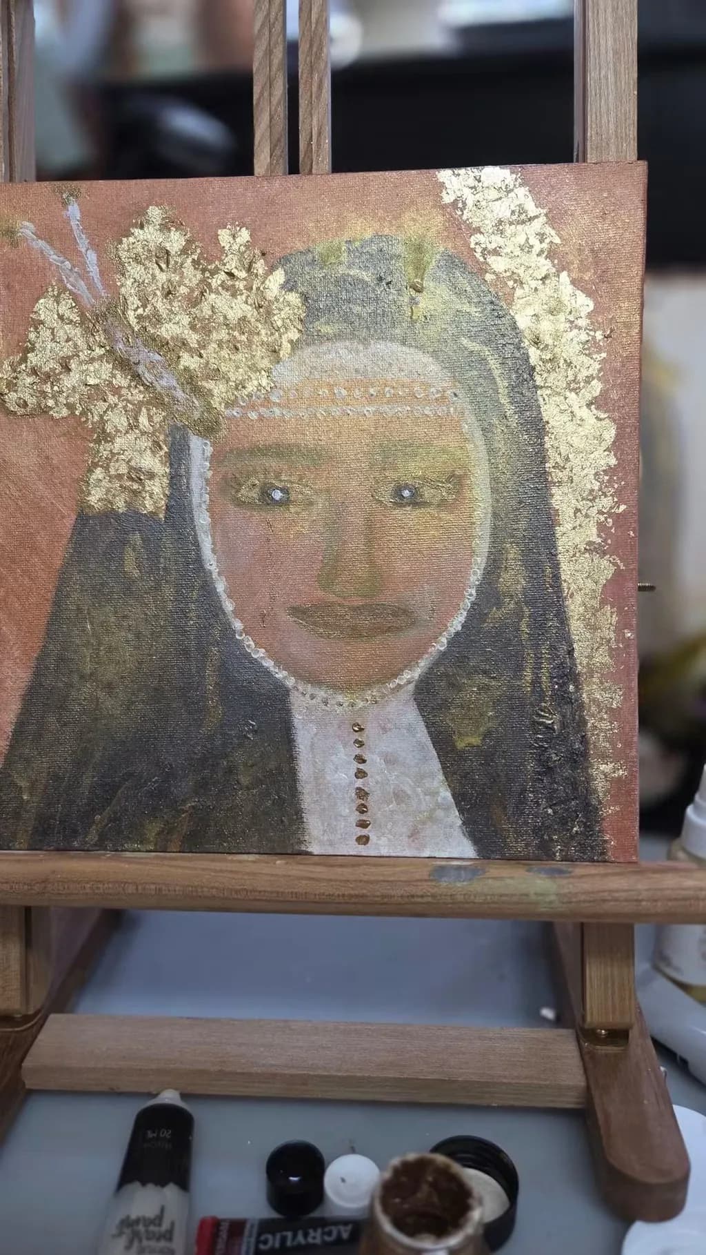 Gold Portrait Canvas